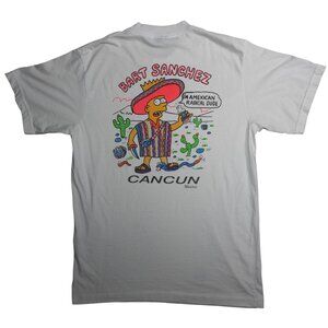 Vintage BART SANCHEZ I am a Mexican Radical Dude T-shirt Simpsons Cancun Large